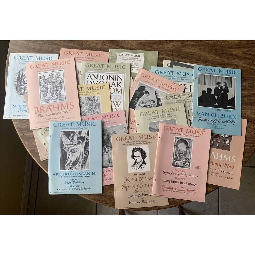 Lot of 22: Great Music RCA Victor Society Book Of The Month Club 1959-1961